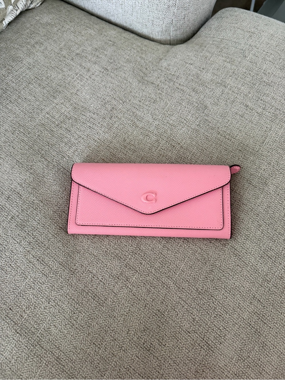 Pink coach Envelope Wallet Clutch